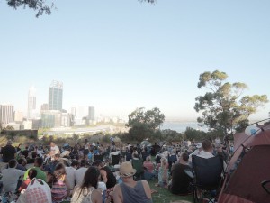 Nice view of Perth City in the background 