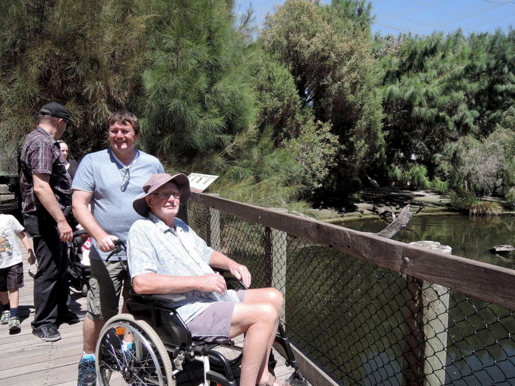 Nigel & Grant at the penguin enclosure