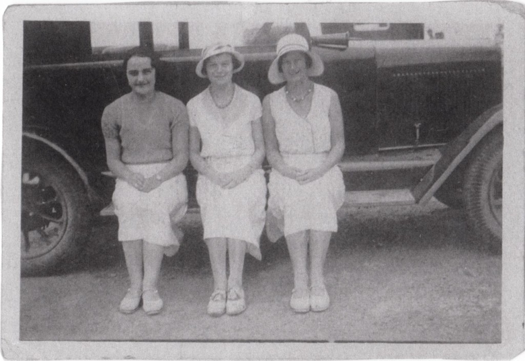 Left to Right - Jessie, Ivy and Emma in front of Ivy's car.